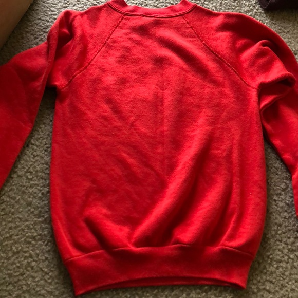 Vintage Mickey Mouse style sweatshirt red xs - Picture 3 of 3